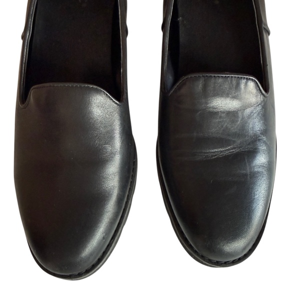 Vionic Willa Wedge Loafer Black Leather Slip On Comfort Shoe Size 11 - Picture 6 of 12